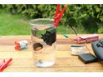 Proof of the pudding! A modified standard servo working underwater.